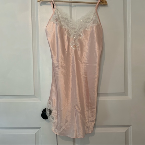 delicates Other - Delicates Pink Satin & Lace Bridal Nightgown